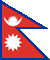 Flagge von Nepal    